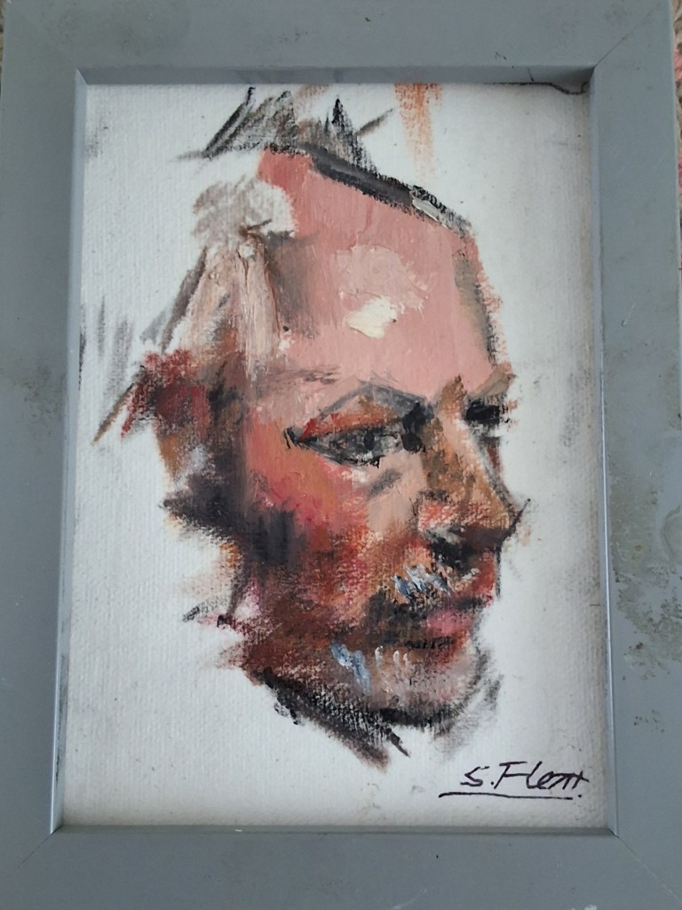 An Oil Sketch of Ben_Shaun Flett