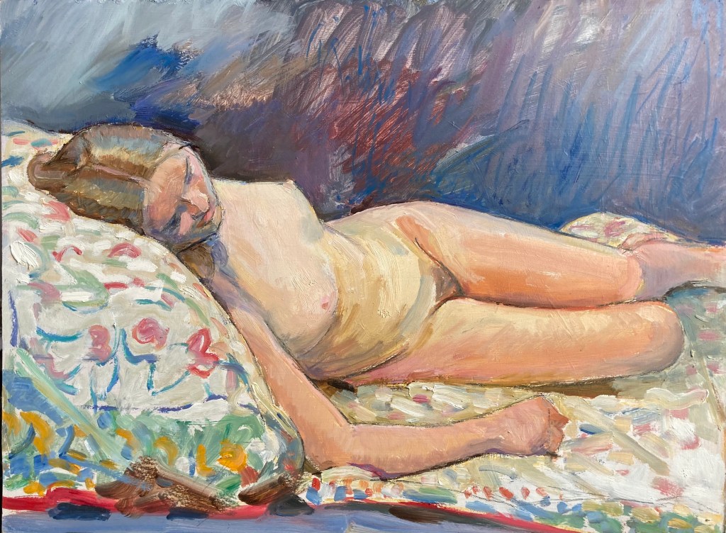 Reclining nude_Adrian Swales