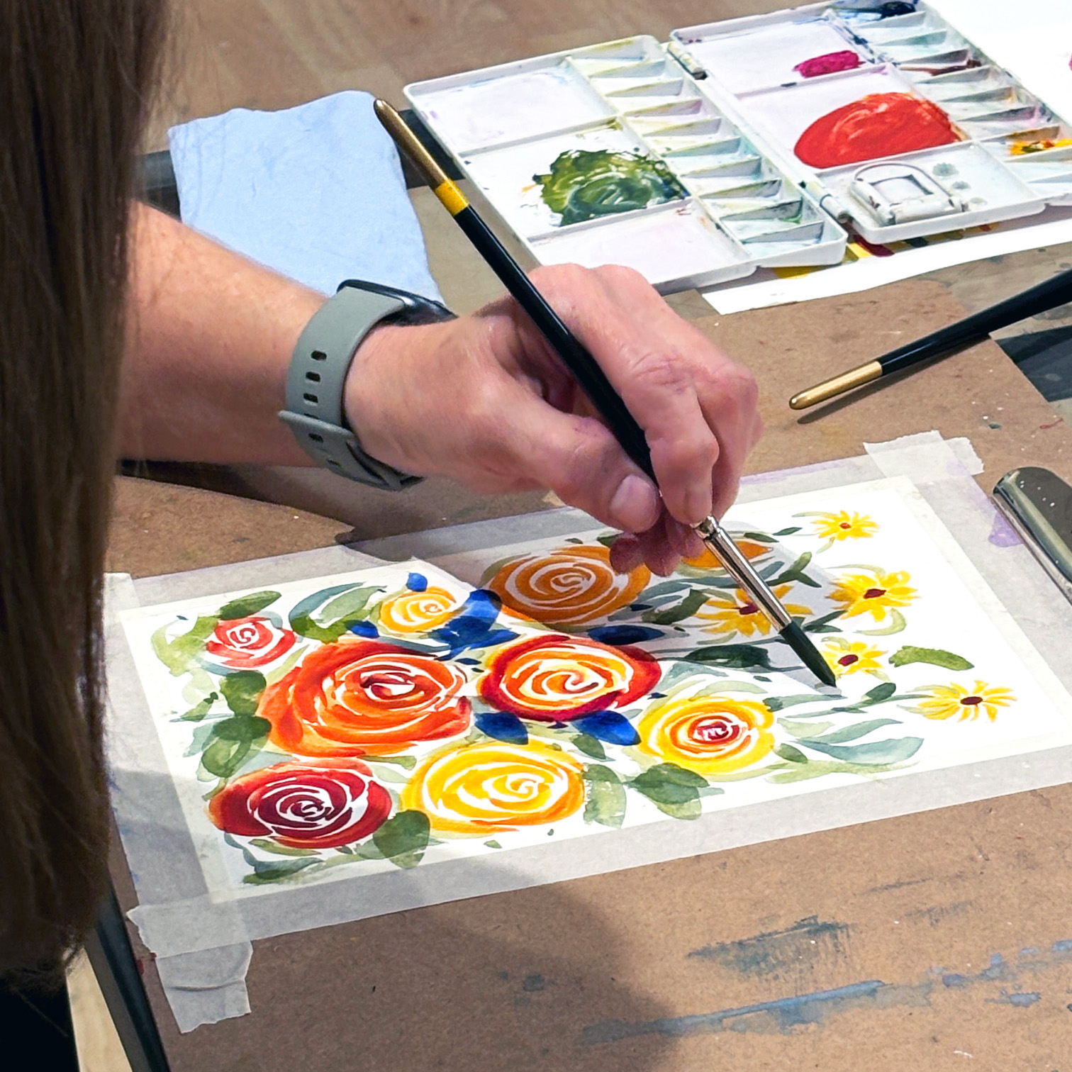 Painting Flowers in Watercolours (MAR 13TH) - Image 3